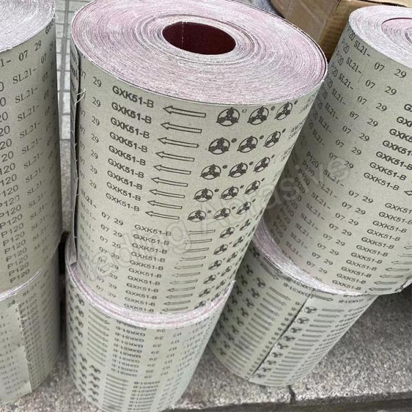 Professional Design Cloth Backing Sandpaper Roll 1400mm*50M for Wood and Metal GXK51