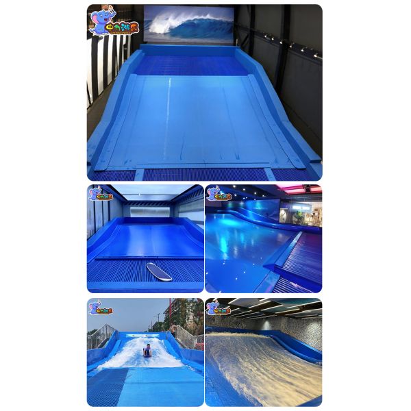 Outdoor 5 Pumps Surf Wave Simulator Flowrider Water Sports Machine