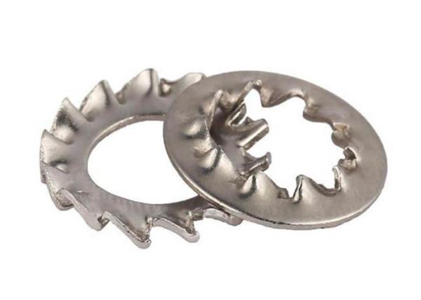 M6  A193 18-8 Stainless Steel Plain Serrated Lock Washer With External Teeth DIN6798