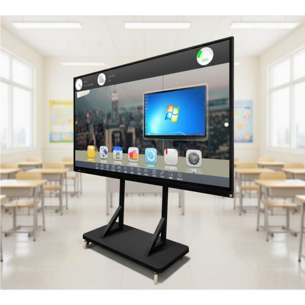 2026 55 Inch 4K Resolution Android Windows LCD 20 Point Touch Screen Interactive Smart Board for School and Office