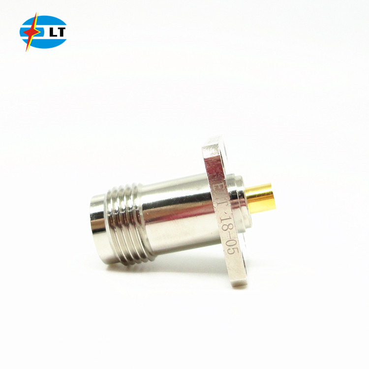 4 отверстия служат фланцем гнездовой разъем 50Ohm 11GHz держателя TNC RF для микроволны