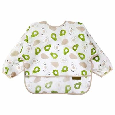 Mealtime Baby Feeding Smock Long Sleeve Bibs For Toddlers 6-36 Months