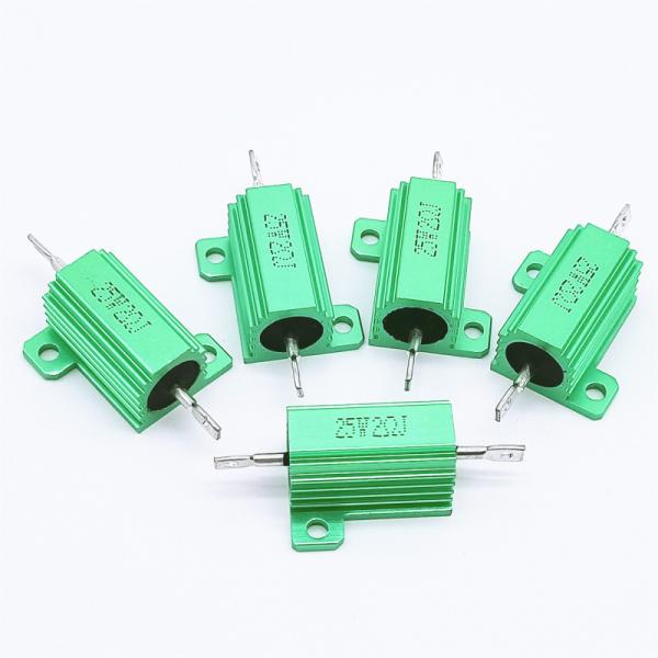 RX24 Зеленый алюминиевый корпус Wirewound резистор LED декодирующий мощность резистор 10w