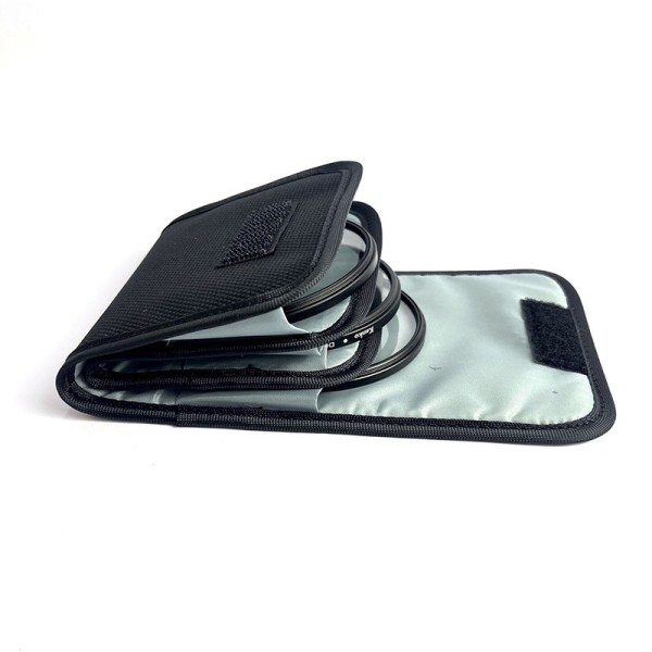 4 Pocket Lens Filter Bag Lightweight Nylon Camera Lens Filter Pouch Portable For Lens Filter Storage
