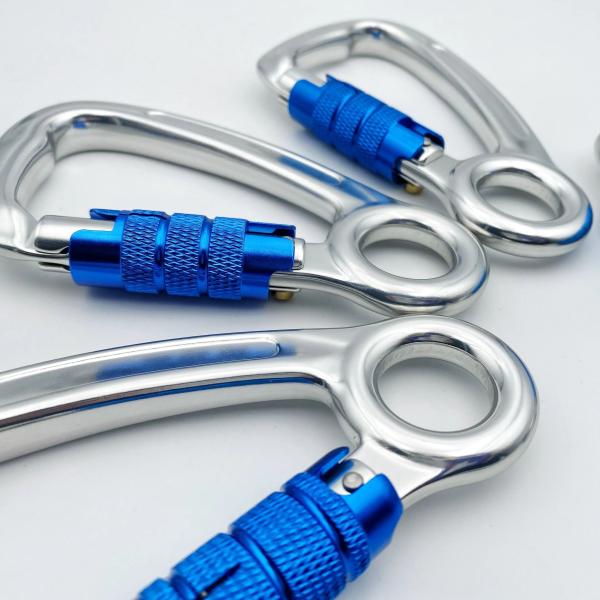 Heavy Industry Aluminum Carabiner 30KN Auto Mountain Climbing Swivel Clip Snap Hook