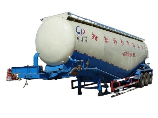 Landing Gear 28T 3 Axle Dry Bulk Cement Powder Tank Semi Trailer for Cement Transportation
