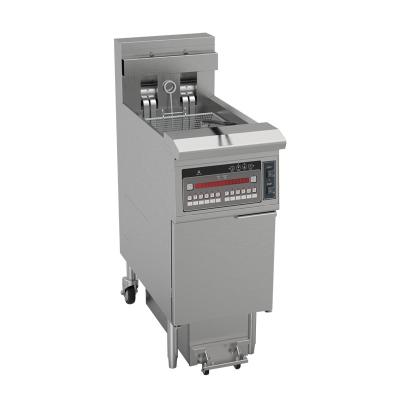 One Pot Two Baskets 26L 14KW 380V With Oil Filtration Electric Open Deep Fryer