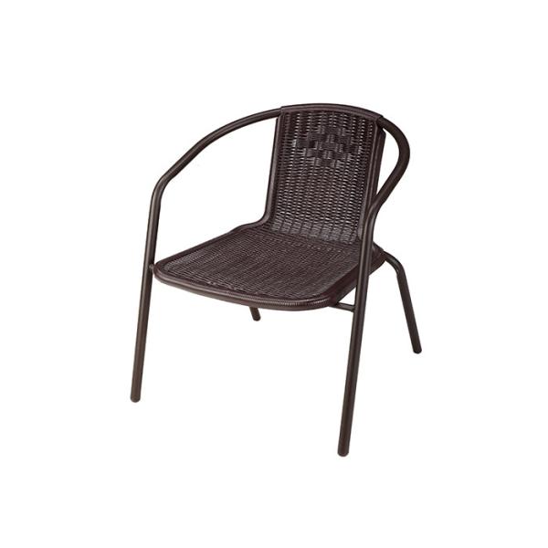 Anti Mould Garden Rattan Chair Metal And Wicker Patio Chairs 2.9kg