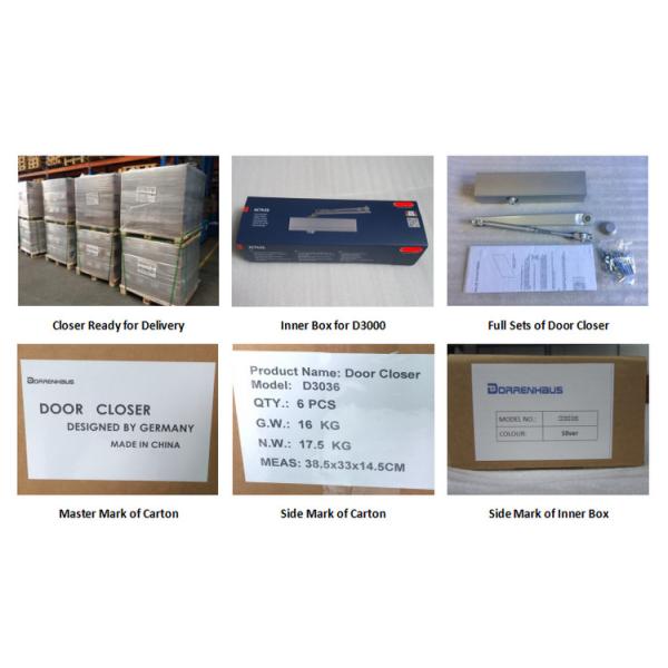 Backcheck Commercial Hydraulic Door Closer D3036 Eurospec Opening Angle 180 Degree