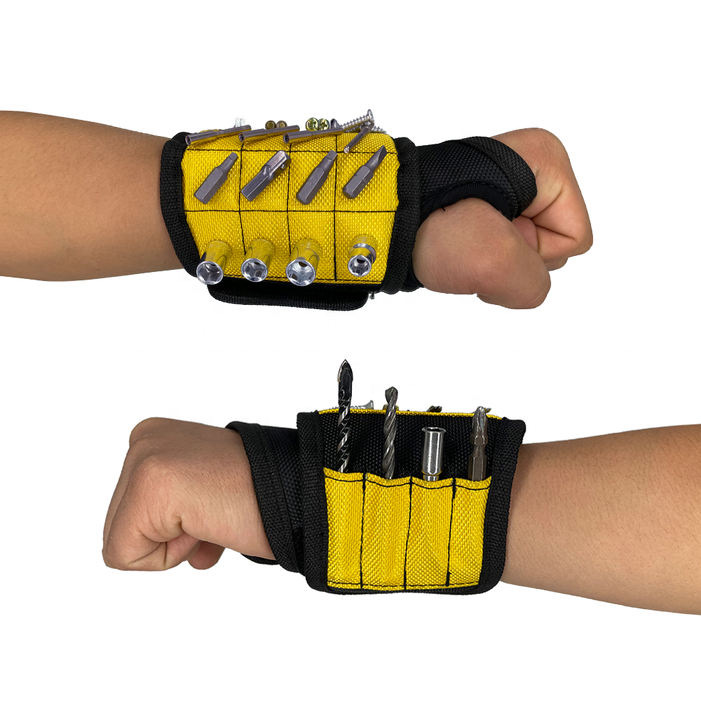 Hot Sale 1680D Organizer Holding Screws Hair Tool 15 Strong Magnets Construction Magnetic Wristband