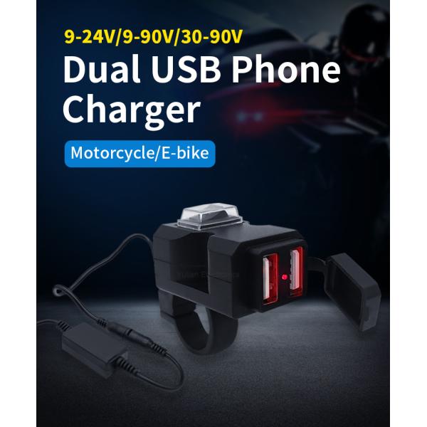 5v 3.1a Bmw Motorcycle Usb Adapter , Double Waterproof Usb Port Motorcycle