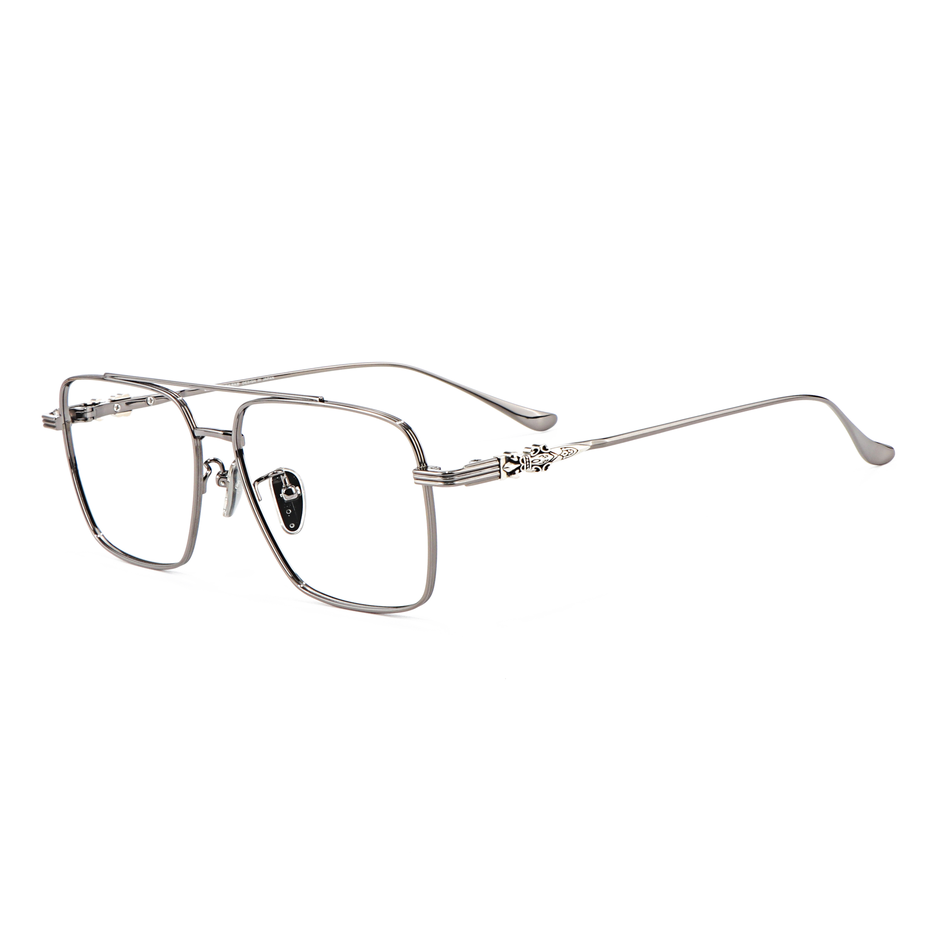 Classic Pilot Black Gold Presbyopia Multi Focus Luxury Brand Three Dimensional Silver Jewelry Carving Fashion Women Men Glasses