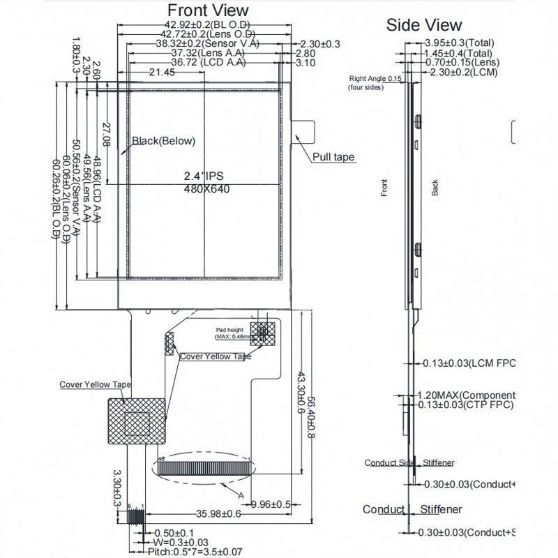 2.4-inch IPS Capacitive Touch LCD Display Module for Industrial TFT Applications
