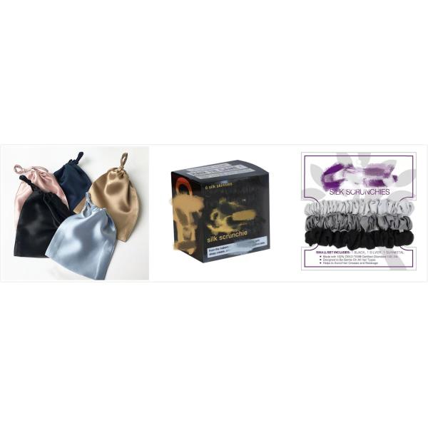 OEM ODM Round Silk Padded Headband , 3.5cm Night Mulberry Silk Scrunchies