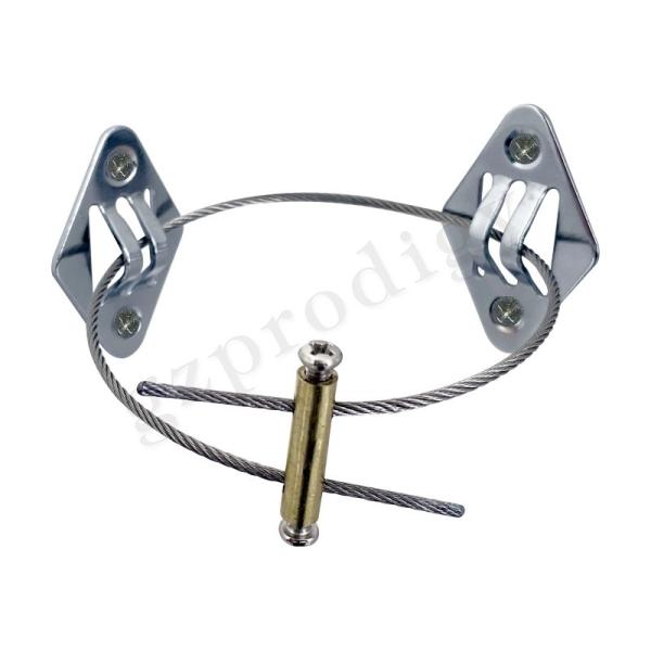 Nickel Metal Furniture Safety Straps Nontoxic Silver Grey Color