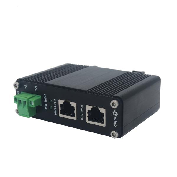 Injecteur actif 48V 30W PoE de PoE de gigabit de rail de vacarme à l'adaptateur de PoE+