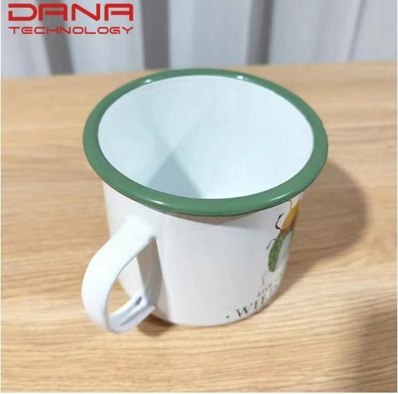 High Temperature Logo Printing Enamel Tableware Set Lovely Honeybee Kids Dinnerware