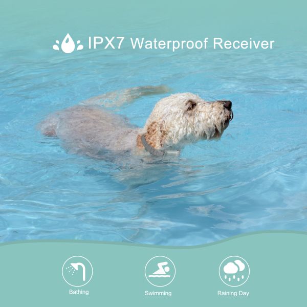 Best Selling Rechargeable IPX7 Waterproof USB Electric Dog Training Collar Clicker Bark Control Shock Pet Training Supplies
