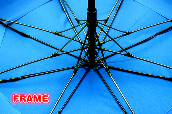 190T Pongee Fabric 8 Ribs Windproof Golf Umbrella With 60 Inch Canopy
