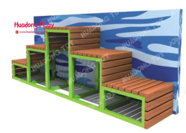 Long Street  Garden Furniture  Outdoor Park Benches Without Back  270 * 270 * 100cm
