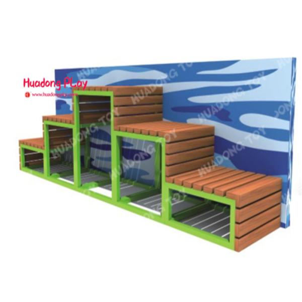 Long Street Garden Furniture Outdoor Park Benches Without Back 270 * 270 * 100cm