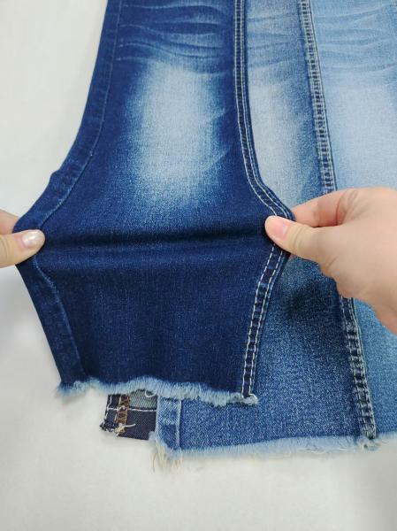 Good price 72%cotton twill style Denim Fabric four way stretch 10*21/40+70 Construction JSD3110 for jeans