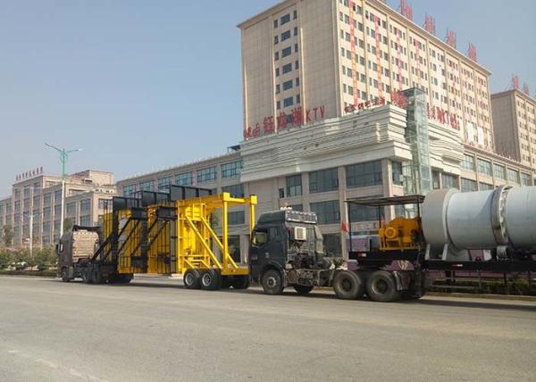High Efficiency Hot Mix Mobile Plant 40-160 Tph Long Service Life Mobile Asphalt Mixing Plant
