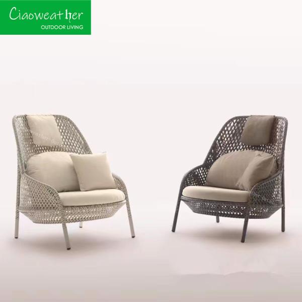 Villa Balcony Garden Furniture Fashion Outdoor Rattan Sofa for Hotel and Home