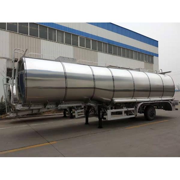 Transportation Tri Axle 40T 35ft Semi Tanker Trailer For Fuel Petrol
