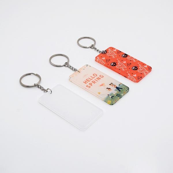 DIY Personalized Sublimation Blank Acrylic Keychains For Sublimation Photos Printing