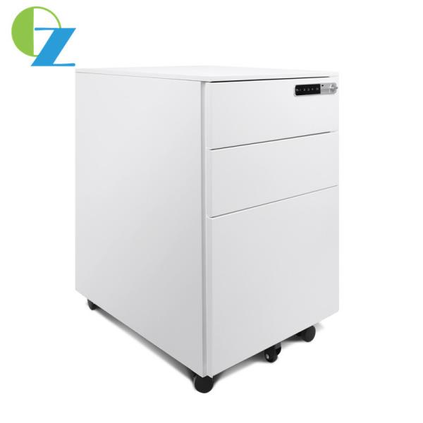 Electronic Password Lock 3 Drawer Rolling File Cabinet Movable Drawer Cabinet