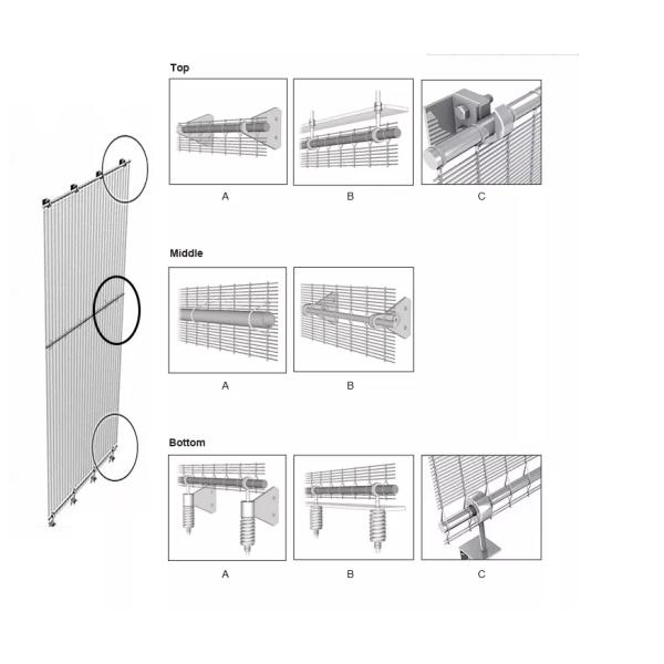 Кабель штанга гибкого металла Drapery провода Ss 201 сплетенный декоративный для офисных зданий