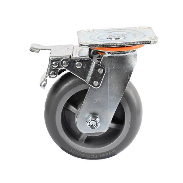 350kg Maximum Load TPR Casters for High Temperature Industrial Trolley Scaffold Wheels