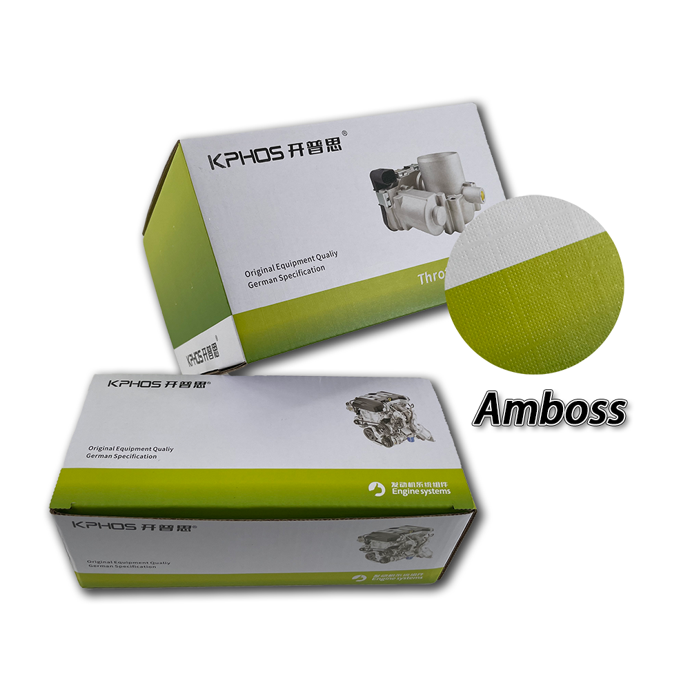 New Original Recyclable Corrugated Automotive Parts Packaging Boxes Custom Logo Embossed and Matt Laminated Folder Type