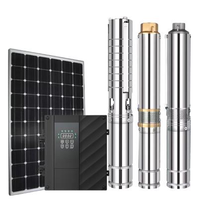 Brushless Deep Well Pump DC 24V 36V Solar Power Submersible Water Pump With MPPT Controller