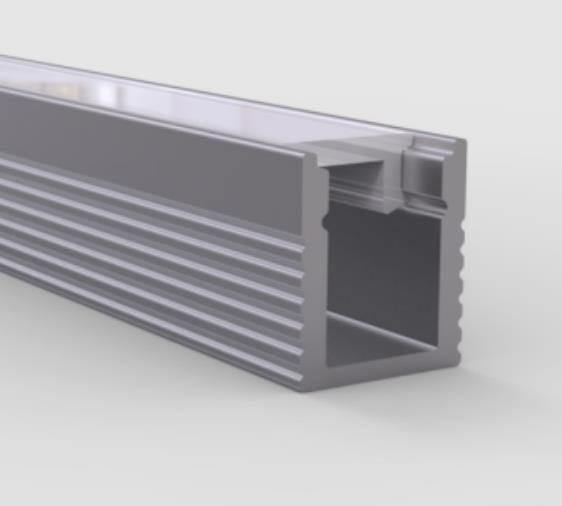 Анодированный профиль 7,8 x канал 8.9mm СИД светлый алюминиевый приведенный прокладки