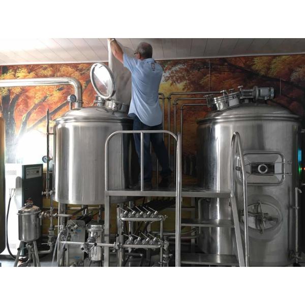 800L 50HZ Beer Brewery Brewhouse Machine , Craft Brewing Equipment Long Life
