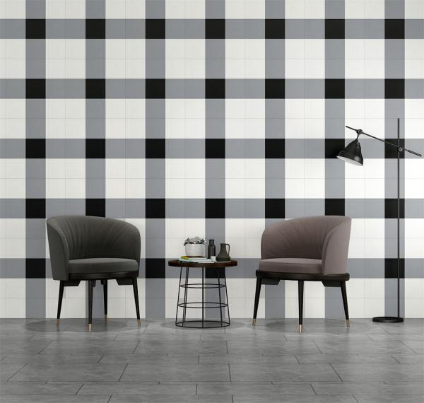 200x200mm Black White Grey Ceramic Rustic Floor Tile