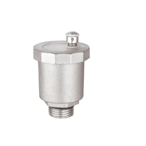 OEM 1/4 Inch Brass Exhaust Valve Customized Nickel Plated And Sand Blast
