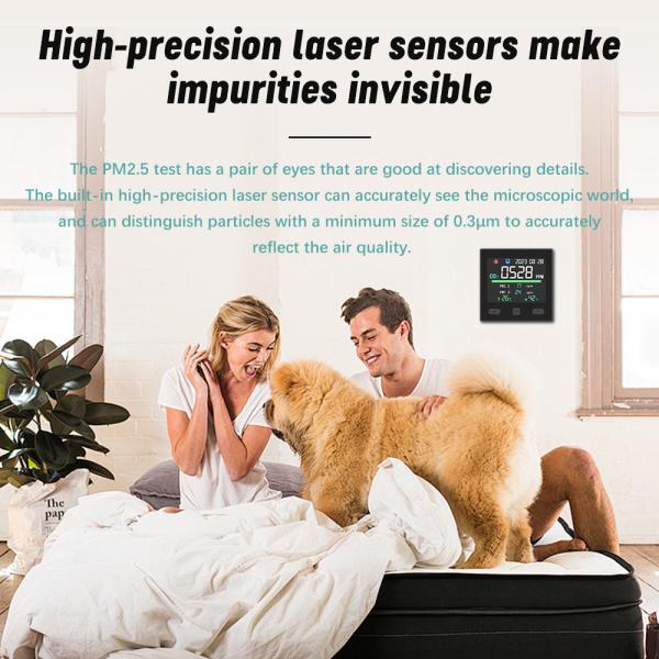 Tuya Smart Indoor CO2 Meter Voc Air Quality Monitor Detection Thermostat