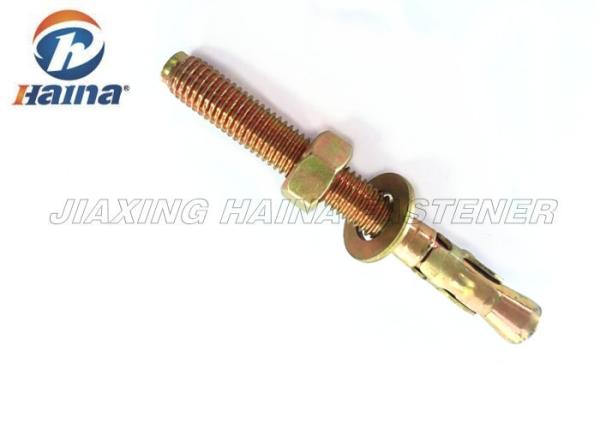 Round Head Dia M6 - M20 Standard Carbon Steel Wedge Anchor Bolts