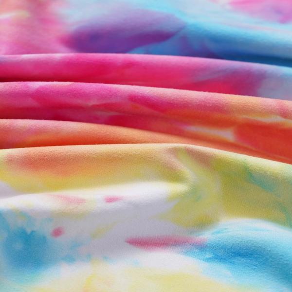Wholesale Microfiber Polyester Bath Towel Quick Dry Absorbent Swimming Microfiber Sport Towel Couple Tie Dye Embroidered Vacation Towel 50x100cm