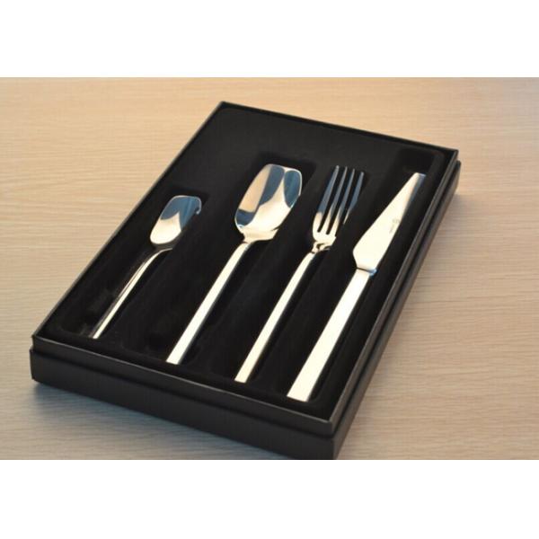 Stainless steel cutlery set with gift box/four pcs set/gift set/knife fork spoon tea spoon set