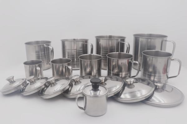 Portable Tea Water Milk 7cm Stainless Steel Travel Mugs With Handle