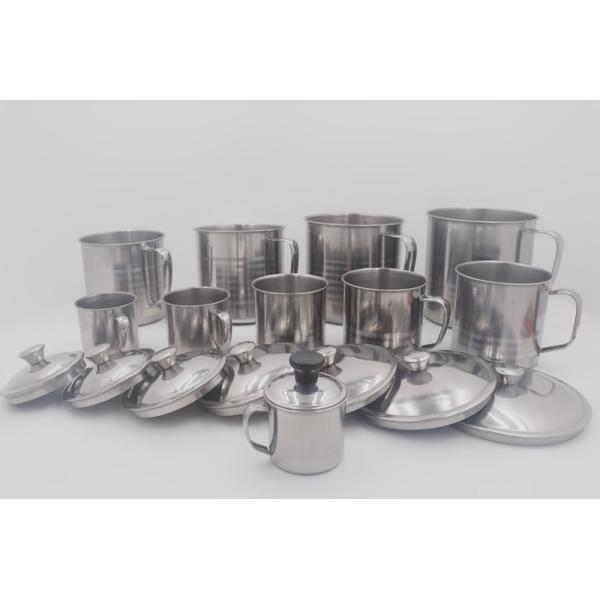 Portable Tea Water Milk 7cm Stainless Steel Travel Mugs With Handle