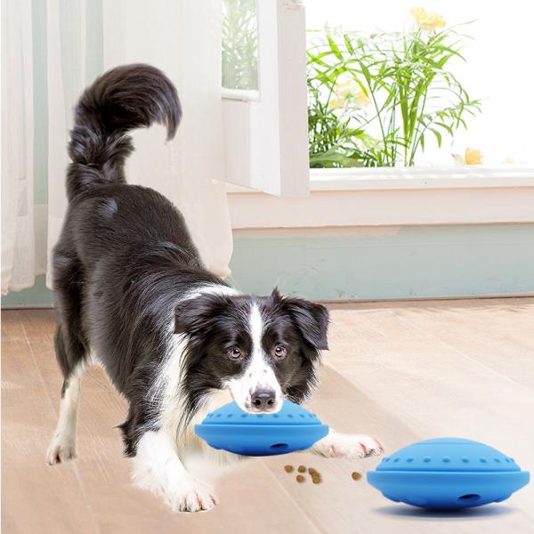 Interactive Food Ball Toy Durable Silicone Chew Ball for Dog Treat Puzzle and Training