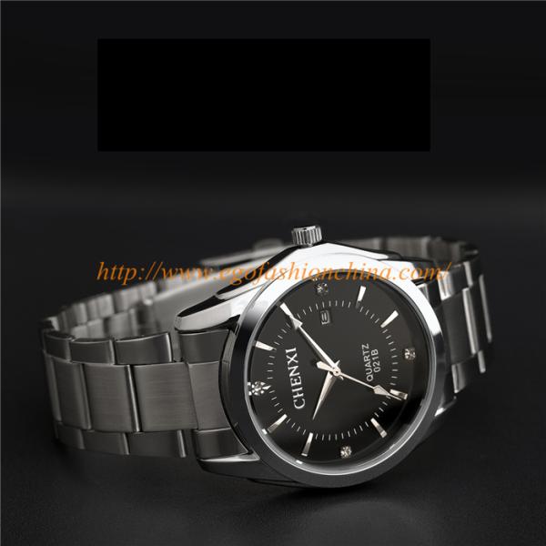 021B Couple Watches Women Watch Men Watch Stainless Steel Quartz Watch Roman Wristwatch