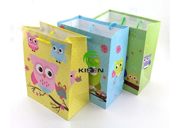 Printing Retail Shop Bags Lightweigt Easy To Lift Fashion Design Color Coated