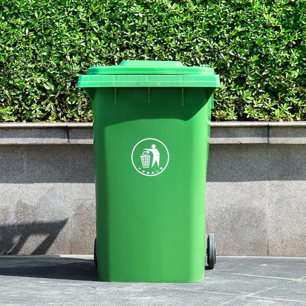 Outdoor Plastic Plastic Trash Can Outdoor 240 Liter Plastic Garbage Waste Wheelie Bin Trash Can