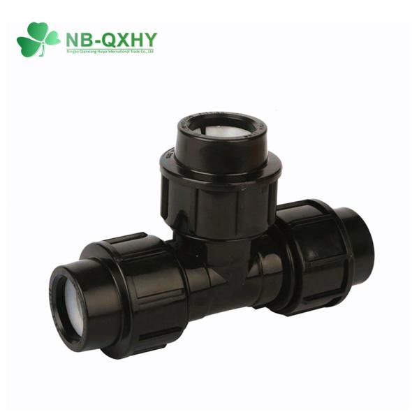 Irrigation PP Compression Pipe Fitting Tee Varnish Paint Equal Tee Male Thread Tee